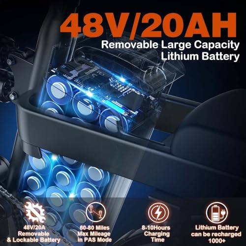 750W Electric Bike with 48V20AH Battery and 16"×3" Fat Tire R206