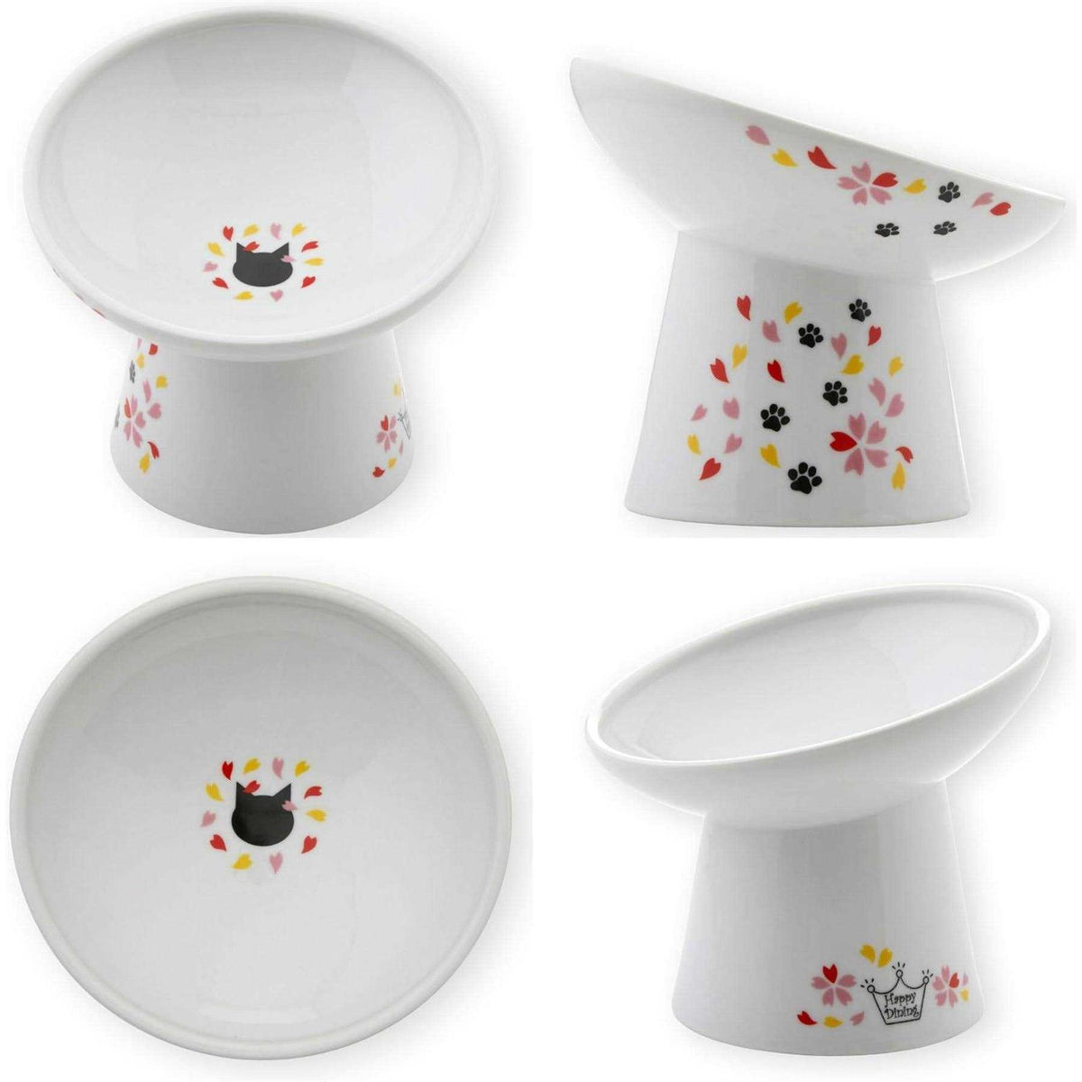 Extra Wide Raised Cat Food Bowl M966263