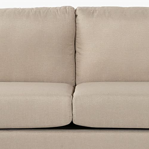 Linen Fabric U-Shape Sectional Sofa with Double Extra Wide Chaise Lounge F883