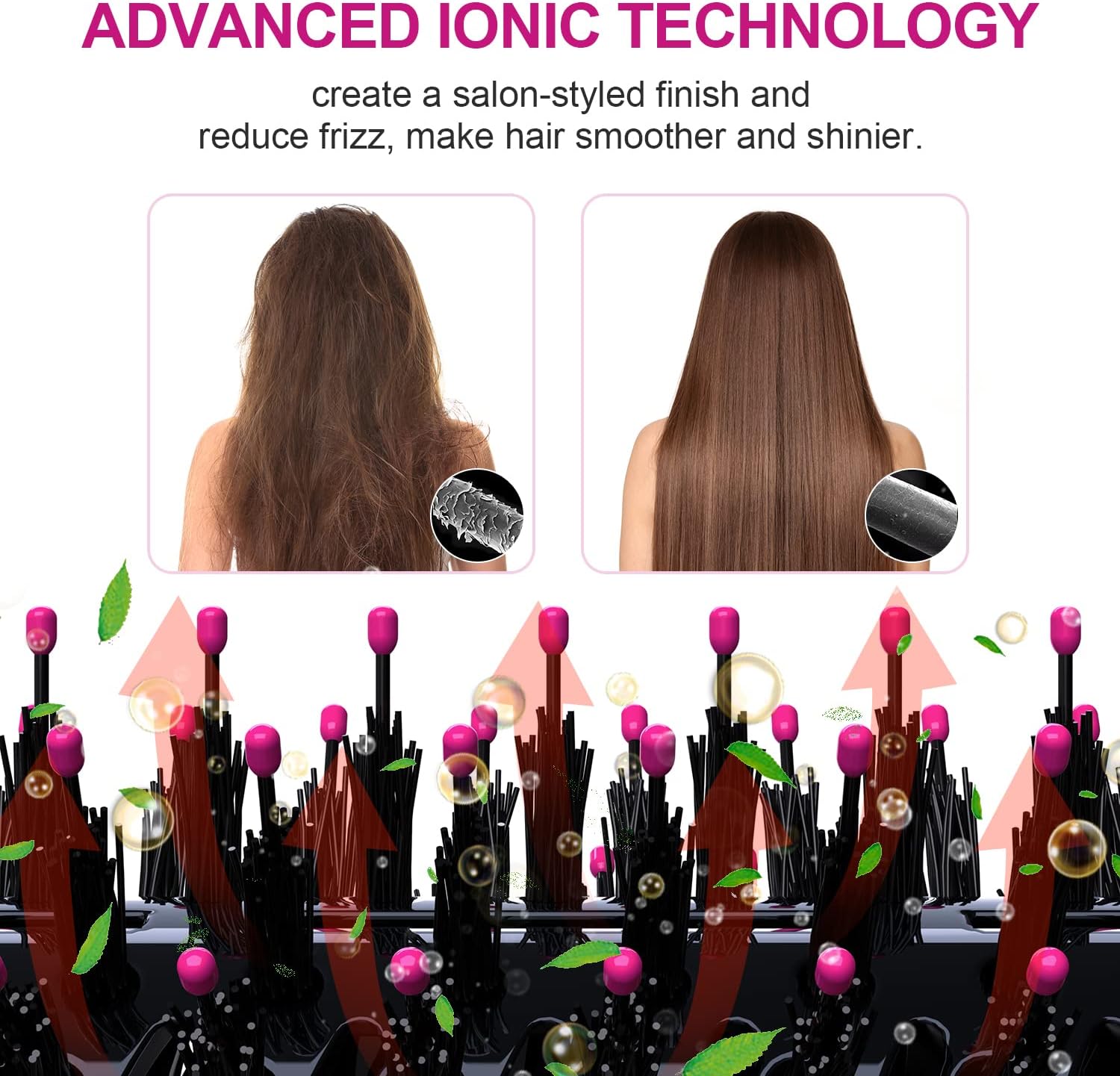 4 in 1 Hot Negative Ion Anti-Frizz Blowout Hair Dryer Brush L270