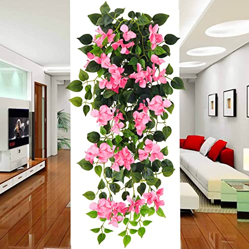 UV Resistant Artificial Bougainvillea Hanging Plant M7289