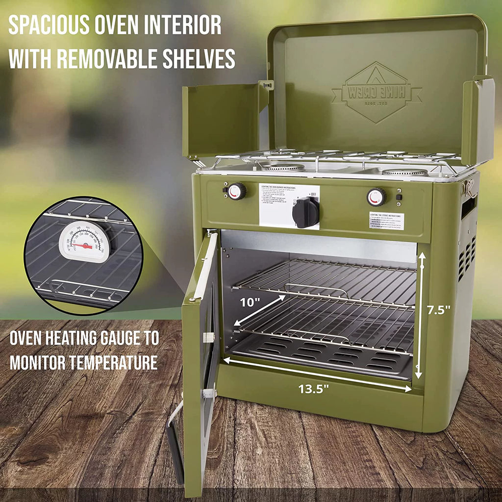 2 Burner Portable Propane Camping Stove with Carry Bag G34532