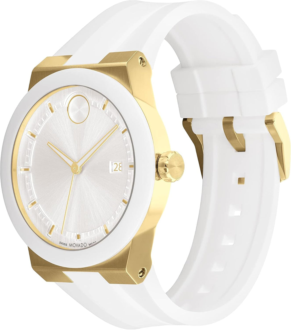 Swiss Quartz Silicone Strap Watch 42.30mm J936756