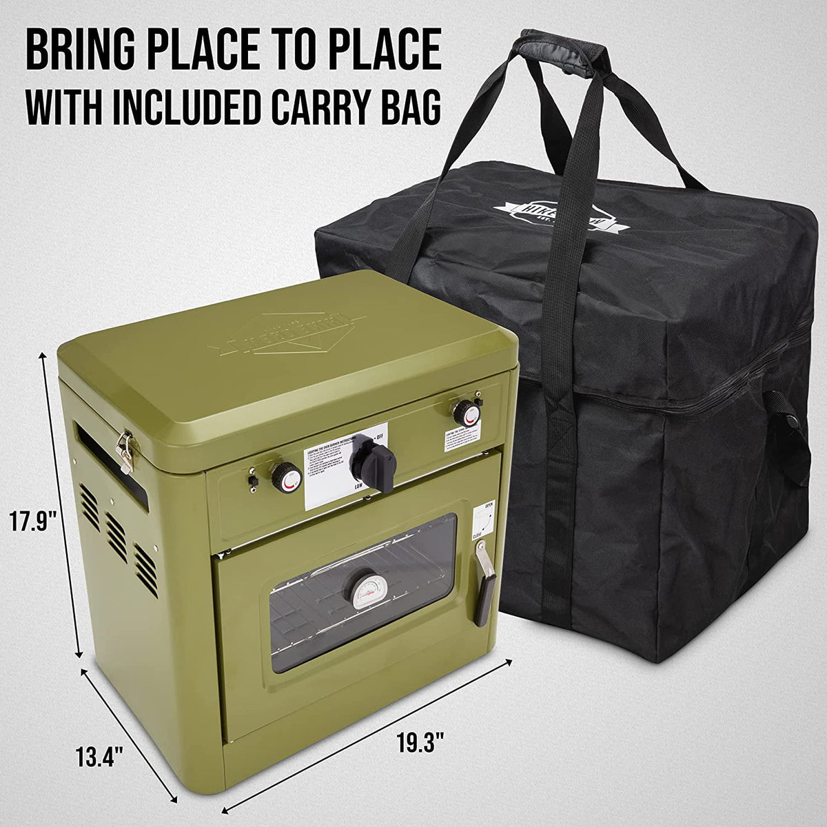 2 Burner Portable Propane Camping Stove with Carry Bag G34532