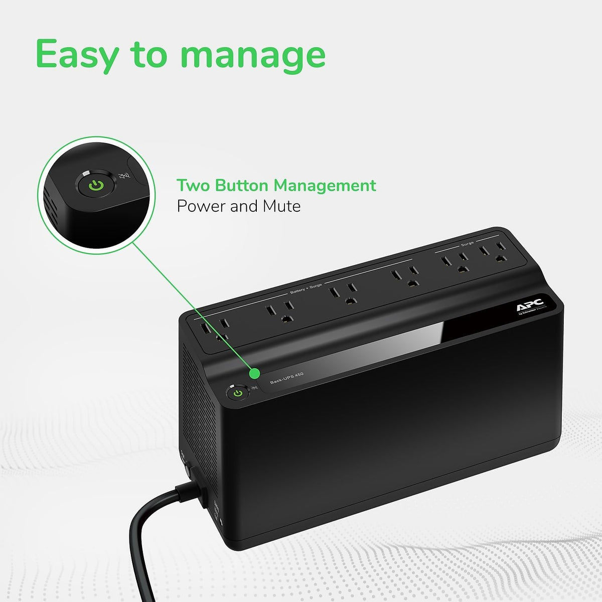 6 Outlets 450VA 120V UPS I3338