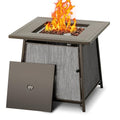 Black 28 inch Propane Fire Pit Table H16682