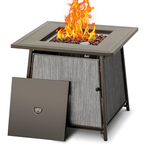 Black 28 inch Propane Fire Pit Table H16682