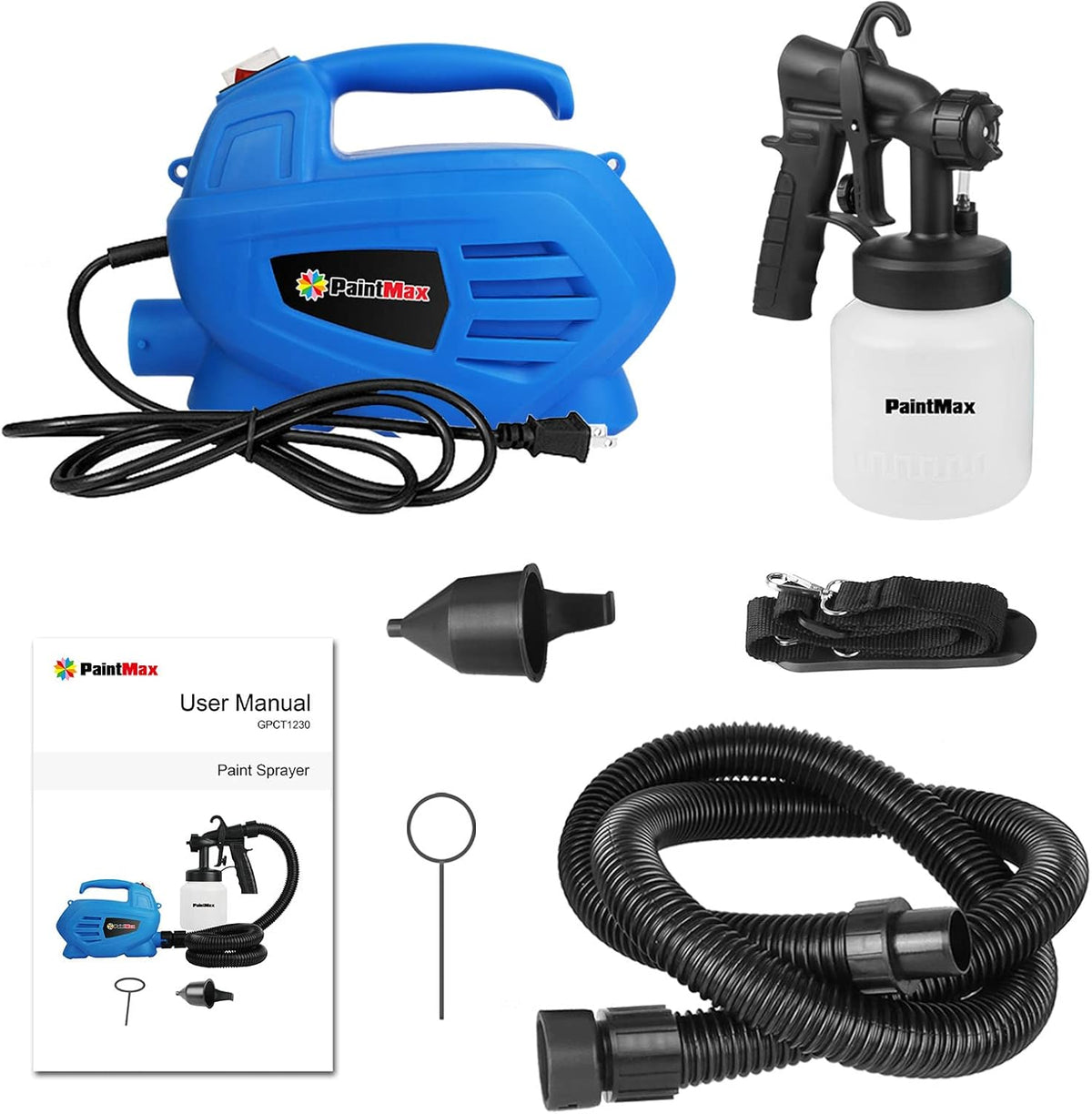650W HVLP Spray Gun with 3 Patterns & 800ML Container M435596