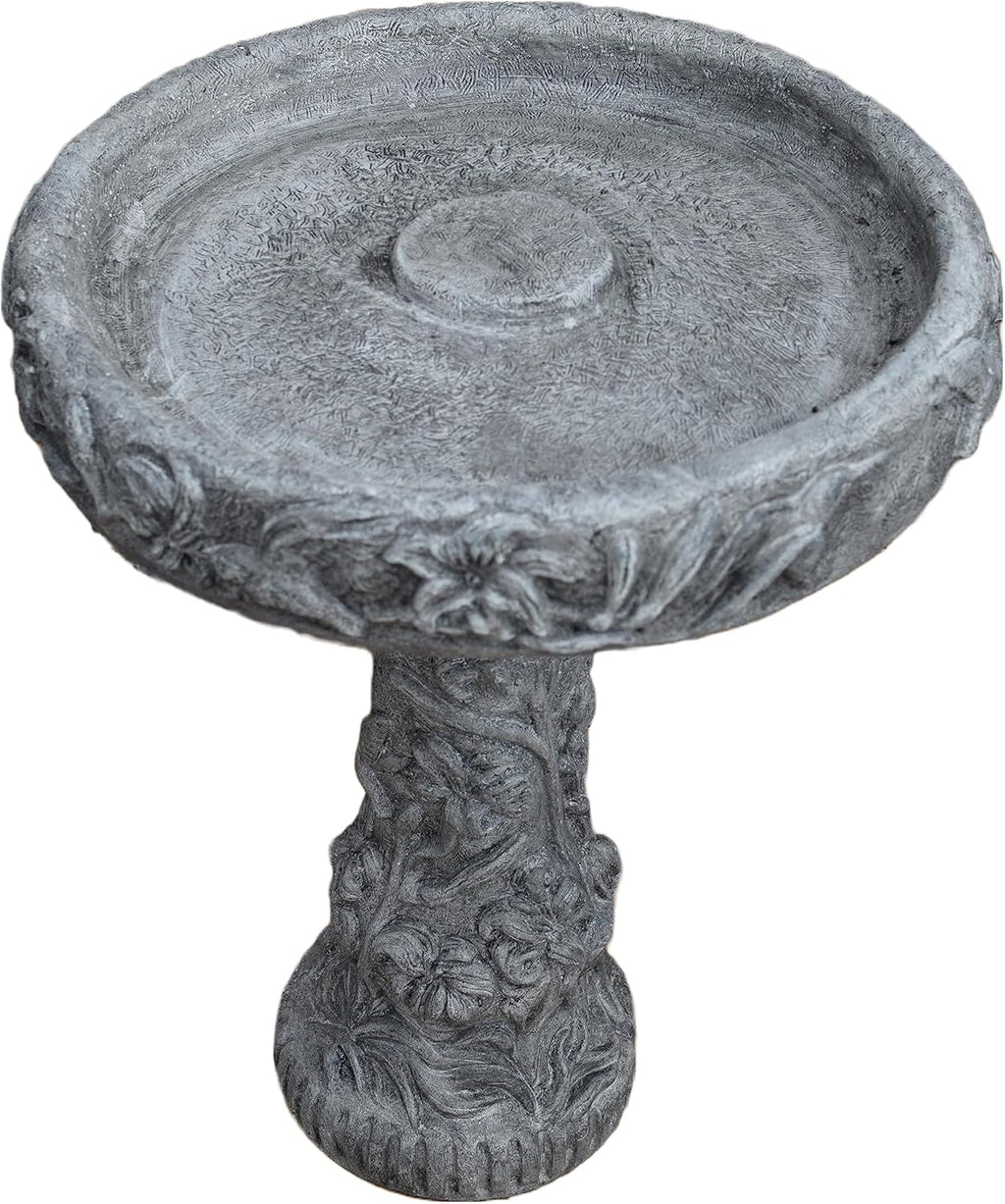 PreAged 27in Tall Birdbath D462