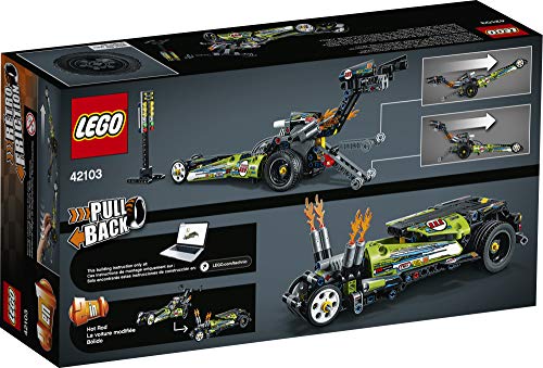 LEGO Technic Dragster Pull-Back Racing Toy Building Kit (225 Pieces) M888396
