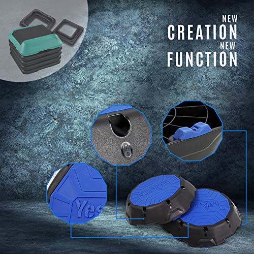 2-in-1 Adjustable Aerobic Step Platform with Rocker Balance Board Legs J792