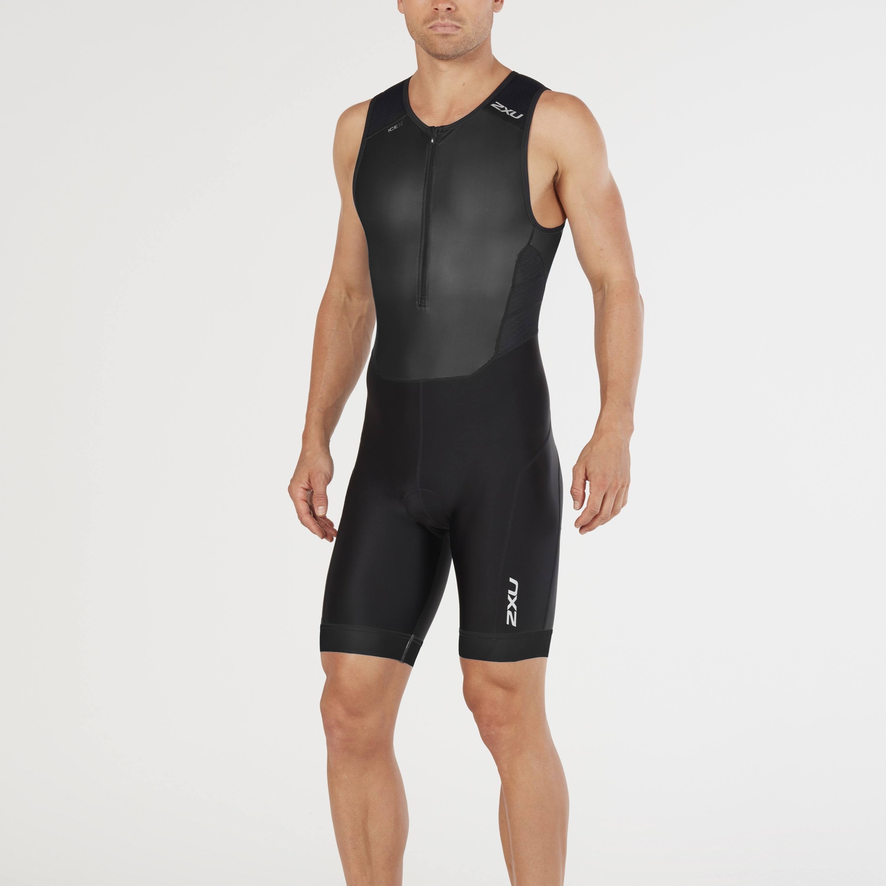 Black Front Zip Trisuit M7705