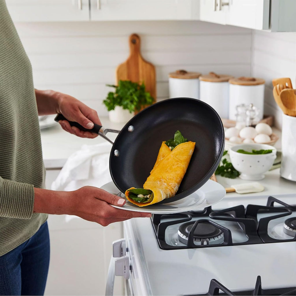 10 Piece Hard Anodized Nonstick Pots and Pans Cookware Set I319