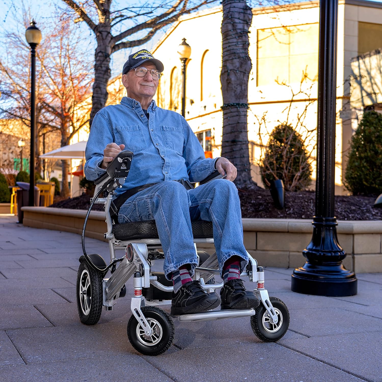 Gray Electric Wheelchair Y679