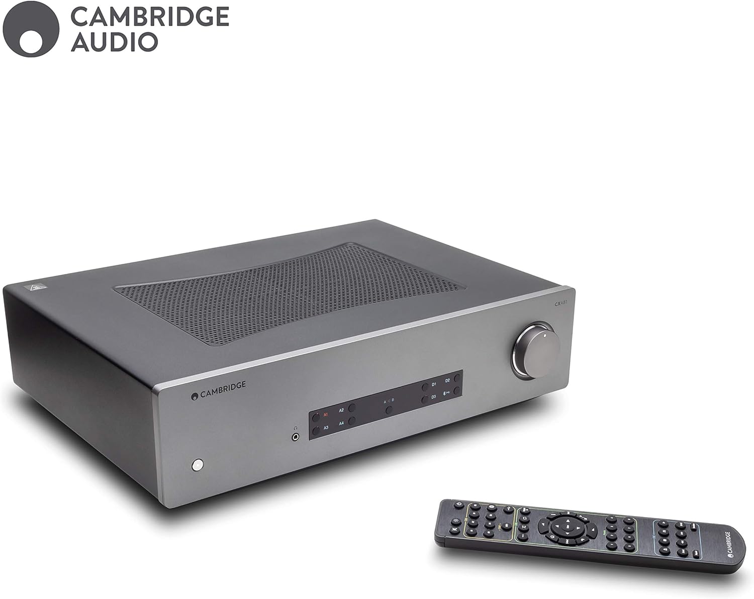 Stereo Two-Channel Amplifier with Bluetooth and Built-in DAC - 80 Watts Per Channel (Lunar Grey) G4481