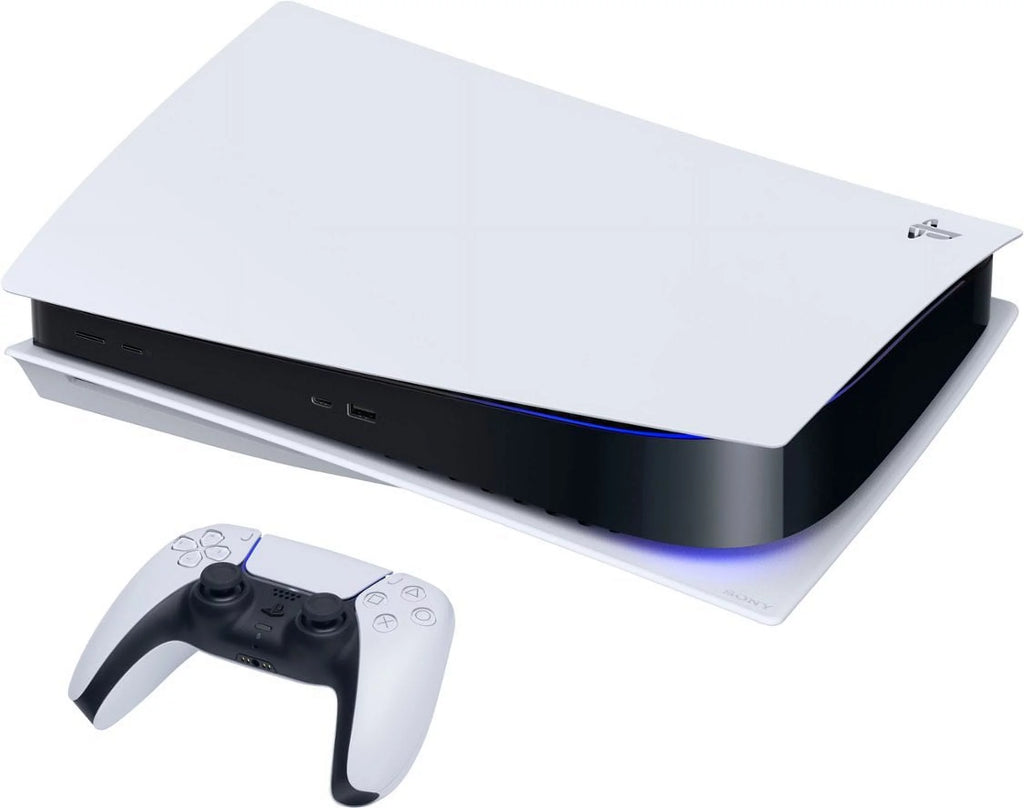 White PlayStation 5 Gaming Console with Wireless Controller X53674