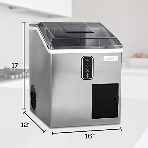 Stainless Steel Electric Countertop Ice Maker Machine W9489