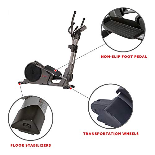 Programmable 16 Electro-Magnetic Elliptical Cross Trainer Exercise Machine M904523