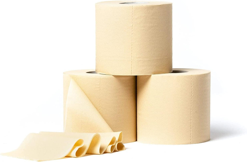 48 Pack Unbleached 3 Ply 300 Sheets Bamboo Toilet Roll V9032