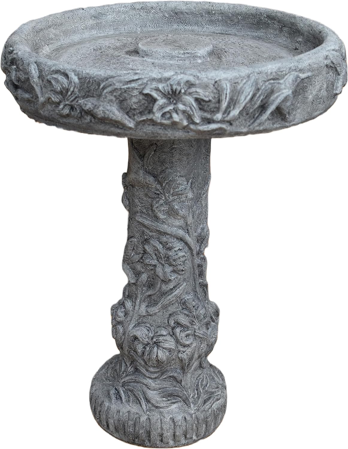 PreAged 27in Tall Birdbath D462
