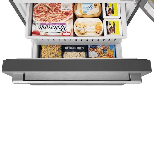 17.2-cu ft Counter-depth Bottom-Freezer Refrigerator (Fingerprint Resistant Stainless Steel) N81378