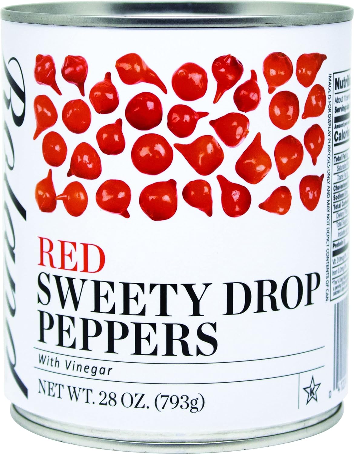 Red Sweety Drop Peppers, 28-Ounce Can R812