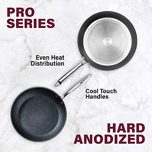 Hard Anodized Nonstick Frying Pan Set 10" & 11.5" Skillet Set P249