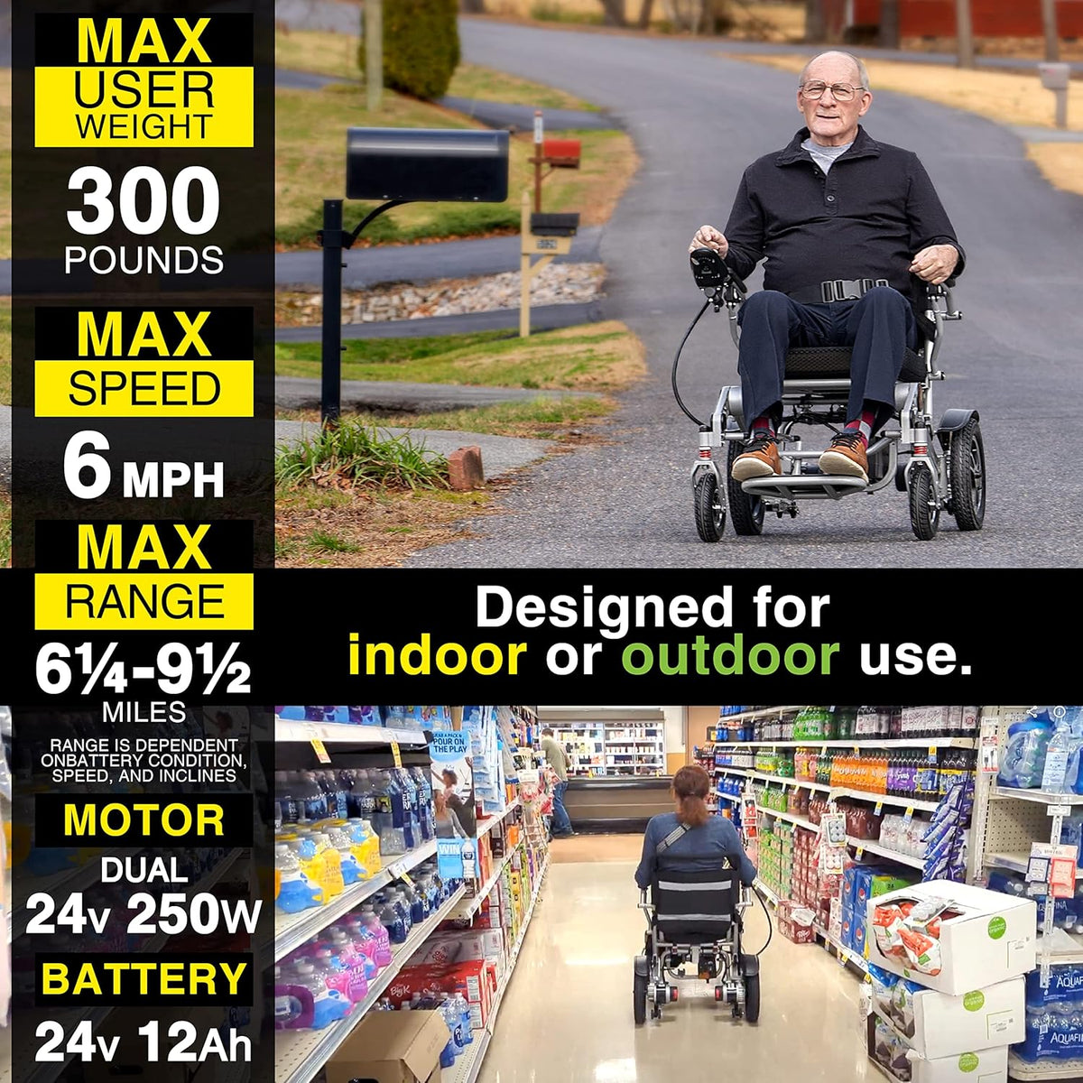 Gray Electric Wheelchair Y679
