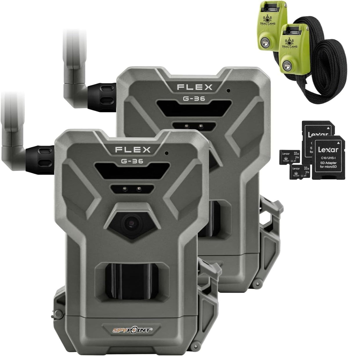 Twin Pack Cellular Trail Camera with 36MP Photos and 1080p Videos Y85146