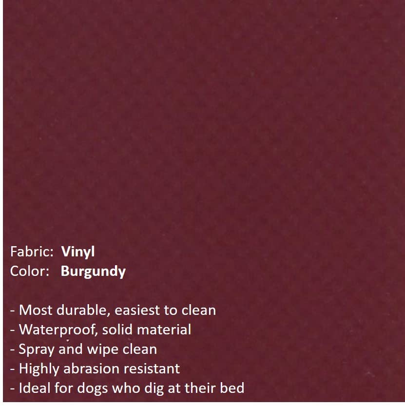 Walnut PVC Heavy Duty Vinyl Dog Bed 50" x 36" Y67781