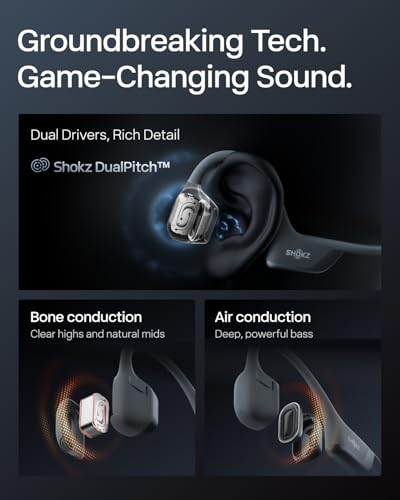 Open-Ear Bone Conduction Sport Headphones with Reflective Strip E351