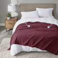 Berry Red Queen Electric Fleece Heated Blanket L226699