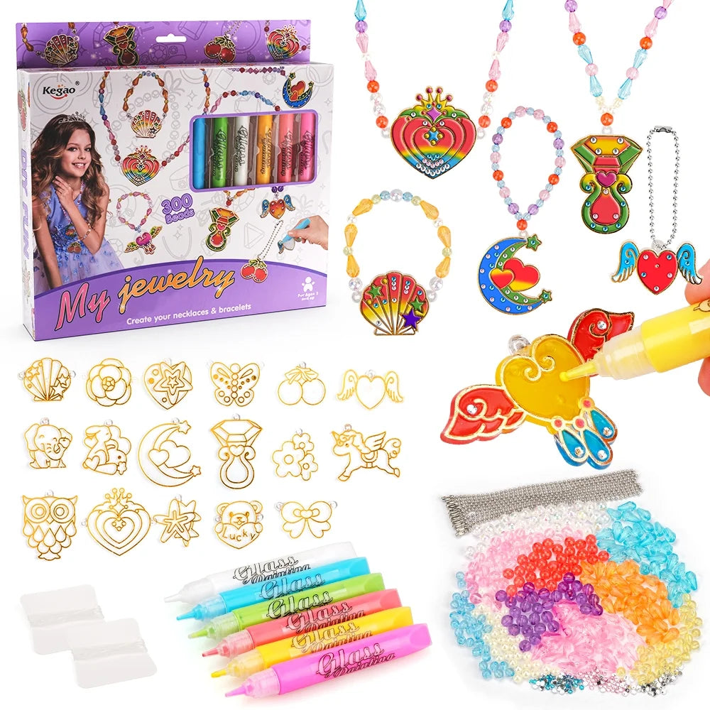 Necklace Craft Kit Jewelry Making Kit U126921