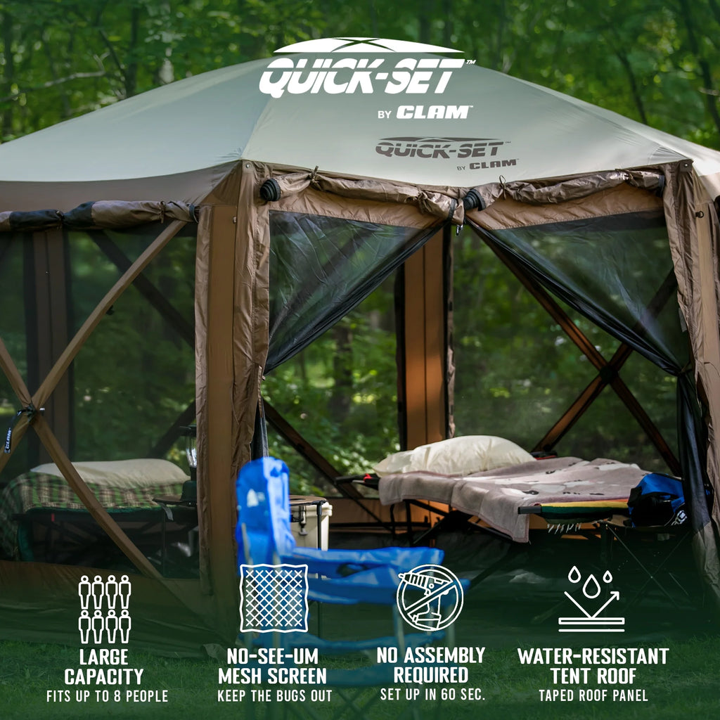 12.5' Portable Outdoor Gazebo Canopy Tent with Floor Tarp C276