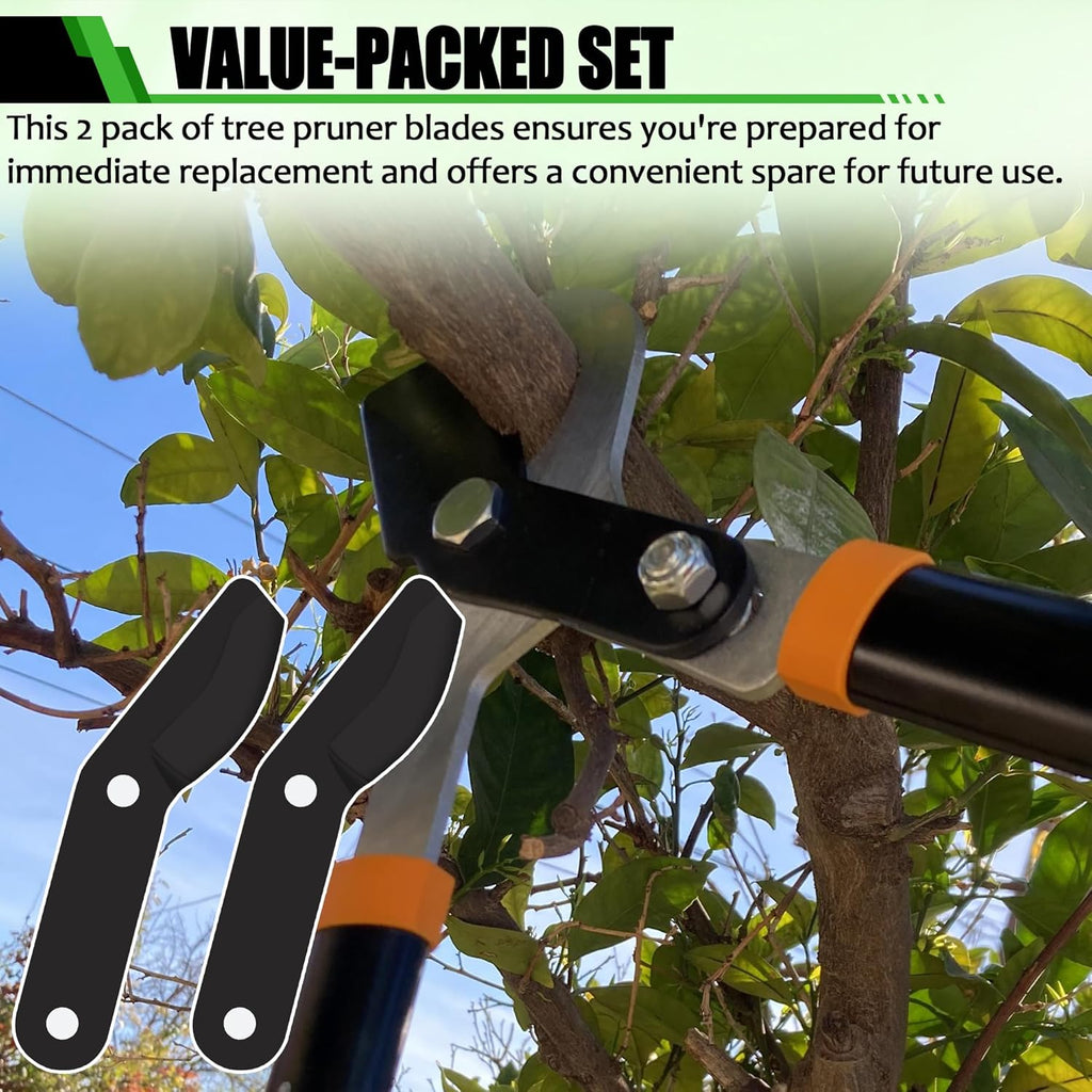 (2-Pack) Steel Replacement Blade for Loppers - Black P3044