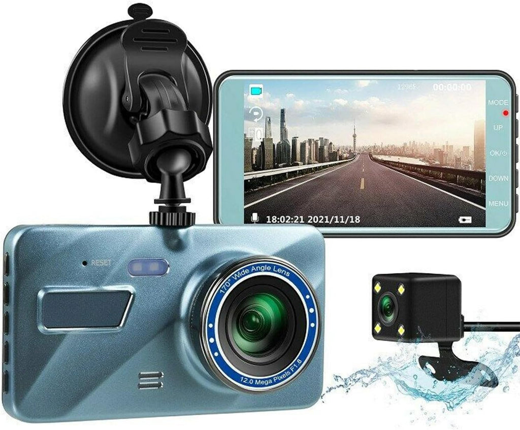 720P HD Dual Dash Cam with Night Vision and 4 inch LCD Display S5210
