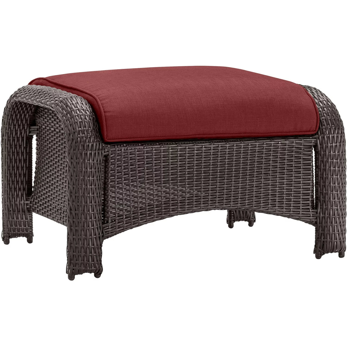 6-Piece Wicker Outdoor Conversation Set, Crimson Red E281055
