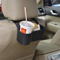 Black Car Headrest Seat Back Organizer with Cup Holder Q687