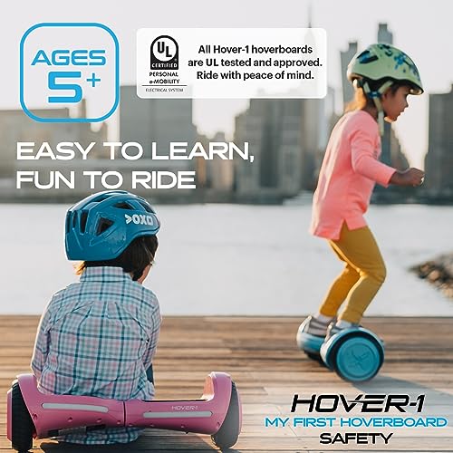 Electric Self-Balancing Hoverboard with 5 mph Max Speed, Dual 150W Motors, 6.3” Tires, 3 Miles Max Range, and LED Headlights I47220