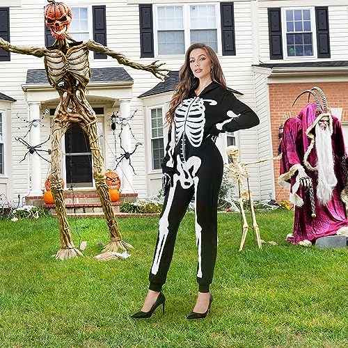 Black Skeleton Onesie Bodysuit with Gloves K13483