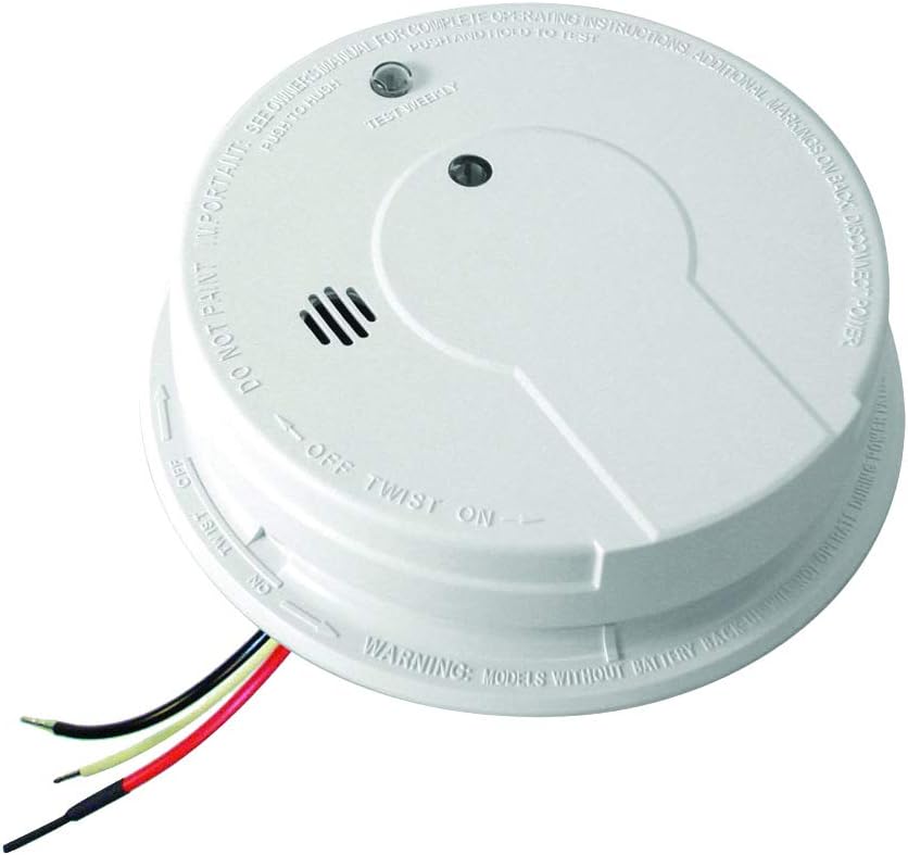 120V AC Wire-In Smoke Alarm with Battery Backup O791