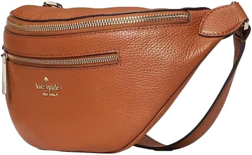 Leather Belt Bag Fanny Pack in Warm Gingerbread K47775