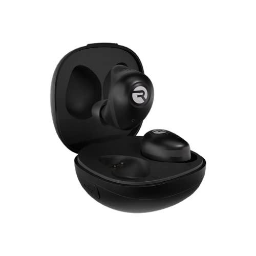 Black Bluetooth 5.3 True Wireless Earbuds with Built in Mic B23434