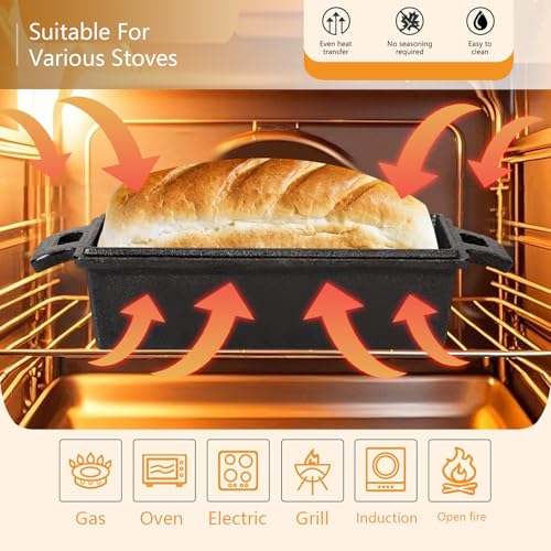 Cast Iron Loaf Pan with Lid Y5172
