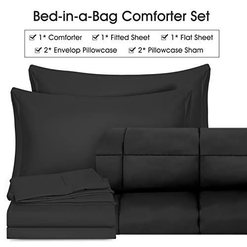 White Queen 7 Piece Comforter Set D17118