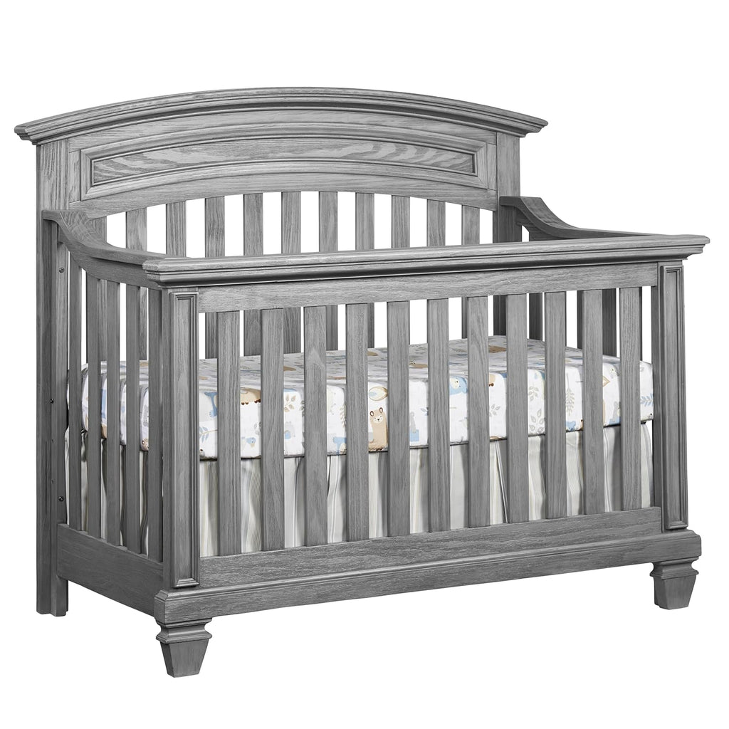 Brushed Gray 4 in 1 Convertible Crib O40510