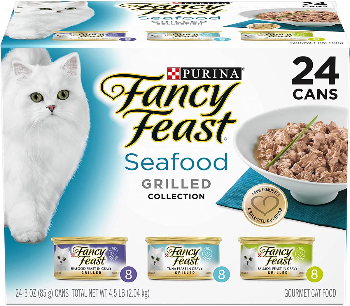 Grilled Seafood Collection Gourmet Wet Cat Food Variety Pack, 3 oz Cans R163470