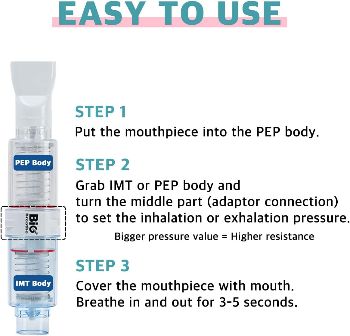 Three-Mode Breathing Exerciser H25047