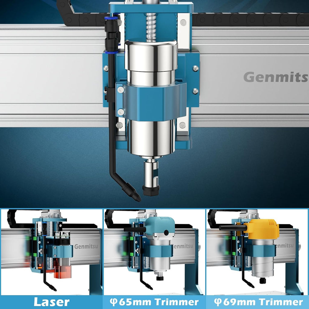 CNC Router Machine with 4th Axis Rotary Module Kit H4821