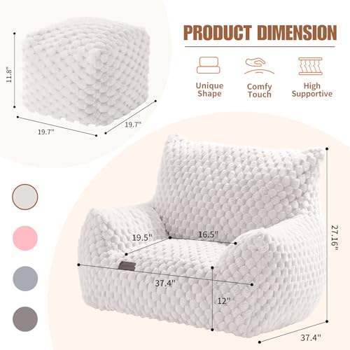 Giant Bean Bag Sofa Chair with Foot Rest S378